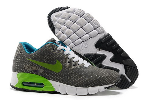 Nike Air Max 90 Unisex Gray Green Running Shoes Factory